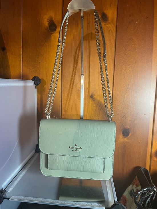 kate spade Handbags - kate spade Green Leather Chain Crossbody Bag
